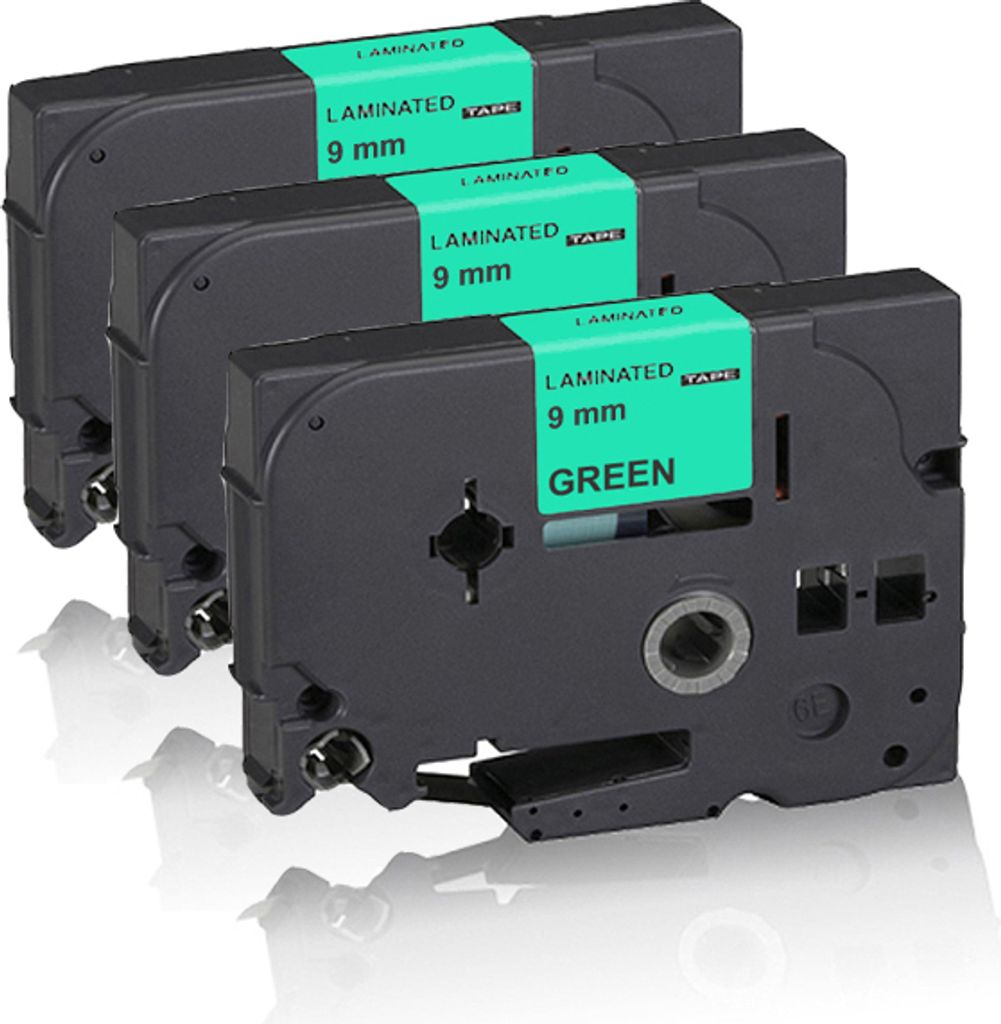 Print-Klex 3x Schriftband kompatibel kompatibel mit Brother P-Touch 1260VP P-Touch 1280 CB P-Touch 1280CB P-Touch 1280DT P-Touch 1280VP P-Touch 129...