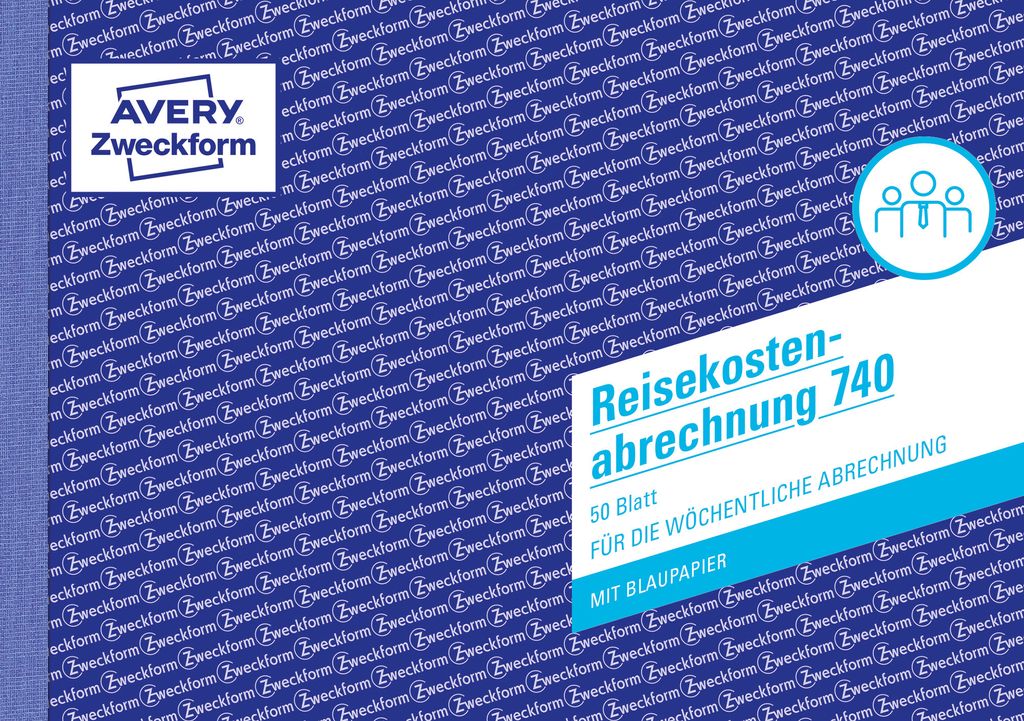 Avery Zweckform® 740 Výkaz cestovních výdajů, DIN A5, pro Obrázek produktu 