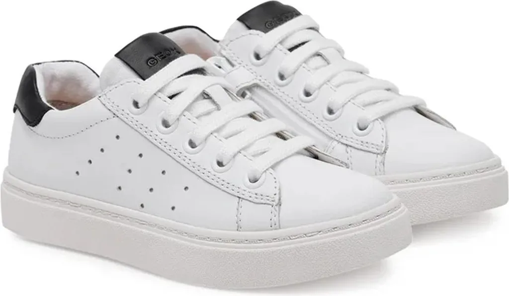 Baskets de Padel Enfant Geox Respirantes Blanches Modèle J45ECA Taille 31