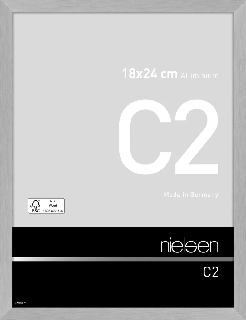 Idea Regalo: Cornice Nielsen C2 Argento Opaco 18x24 cm - Elegante