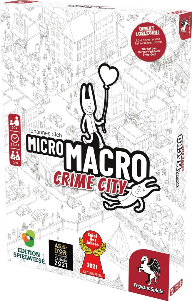 Pegasus Spiele MicroMacro: Crime City (Edition Spielwiese) Obrázok produktu 