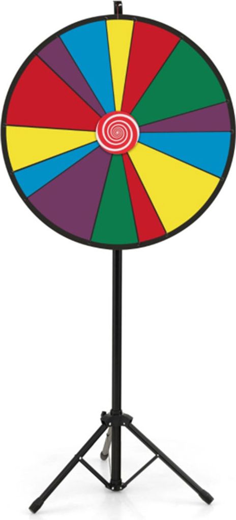 COSTWAY Ruota della fortuna da 30" da far girare, ruota Immagine del prodotto 