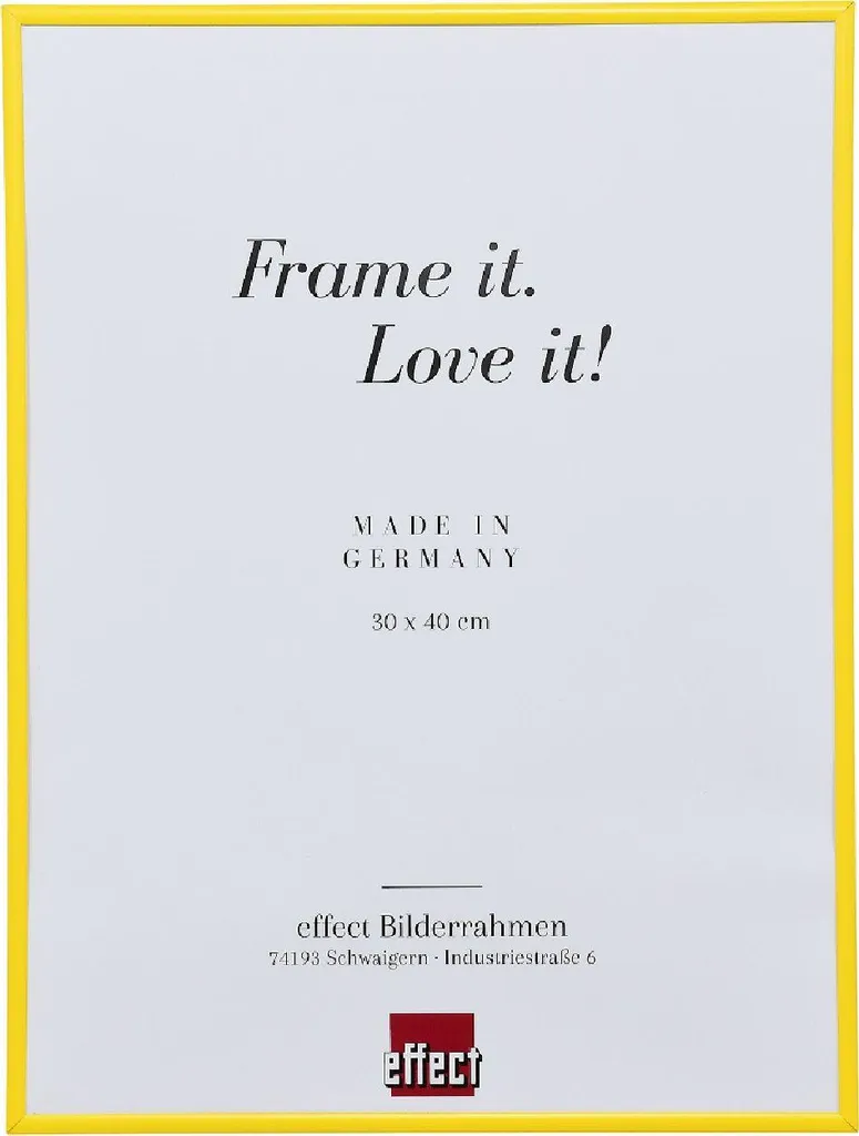 Cornice 50x50 Gialla per Puzzle e Foto - Vetro Acrilico di Qualità