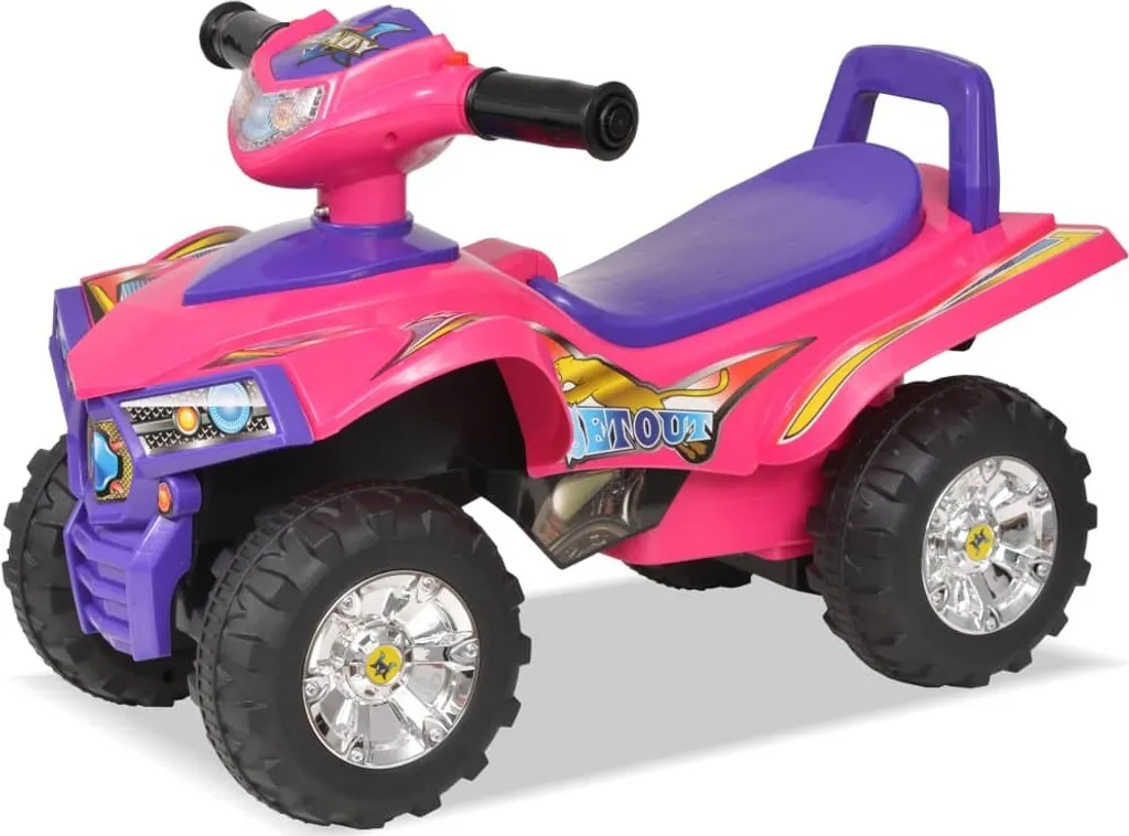 Véhicule Électrique Enfant Quad à Monter avec Sons et Lumières Intégrés
