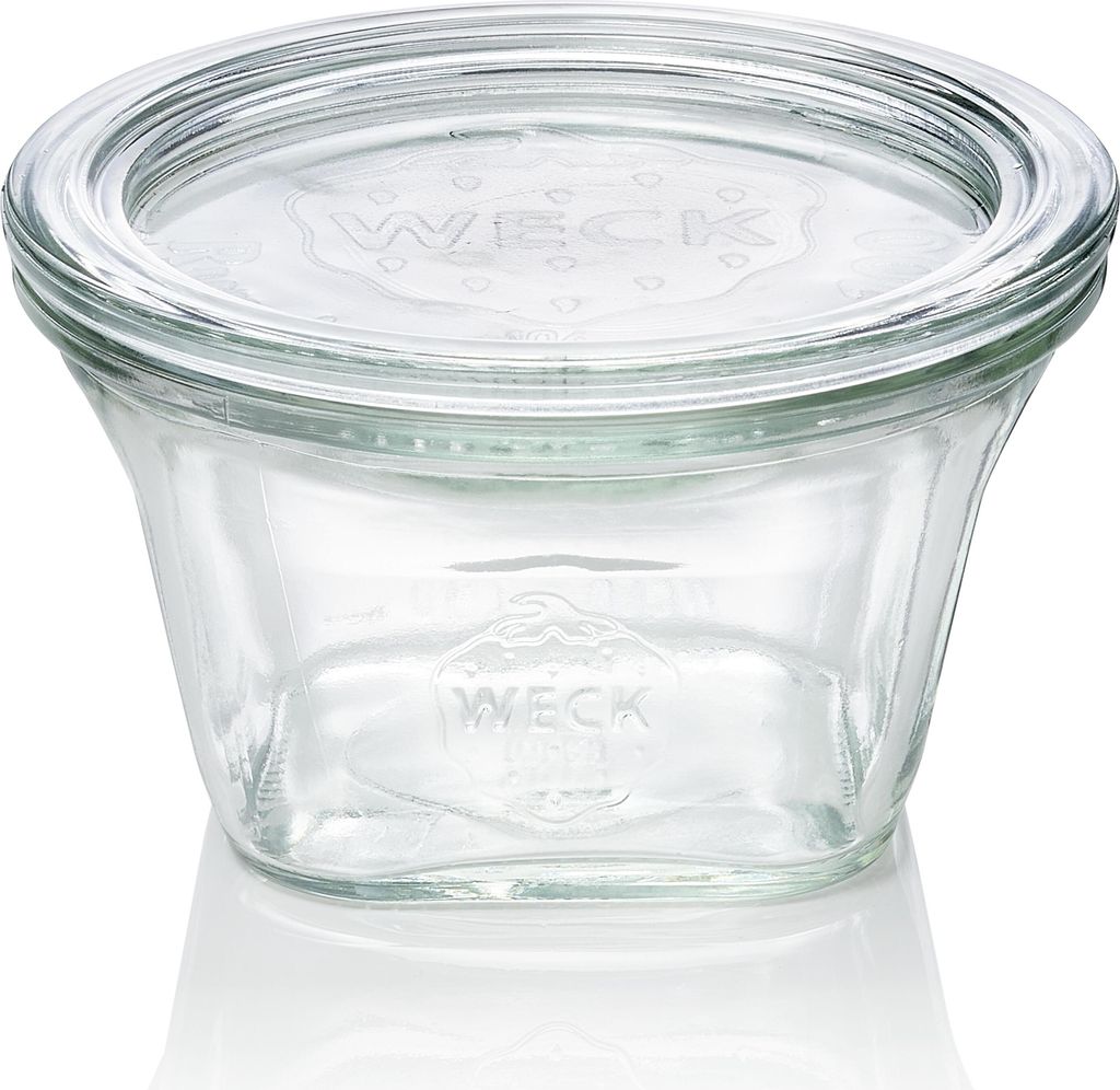 6x Weck-pot Quadroglas met deksel Quadro, 290 ml Productafbeelding 