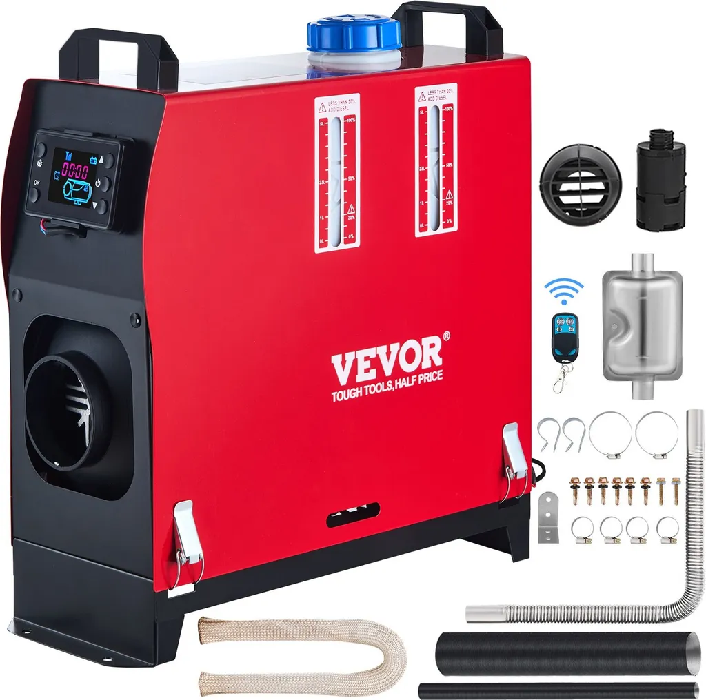 Chauffage autonome diesel 12V 5KW silencieux pour camping-car et bateau