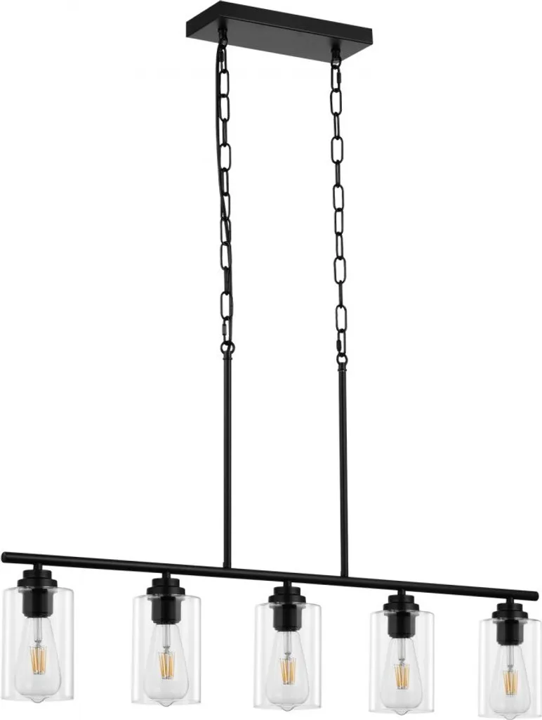Suspension réglable 5 lampes pour corriger l'éclairage de salle à manger