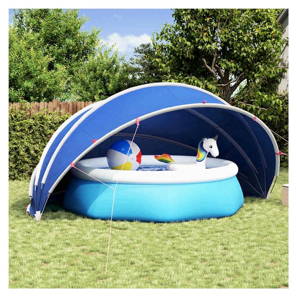 Faltbarer Pool-Dome 500x500 cm UV-beständig mit Tragetasche für Garten, Terrasse und Camping - Schützt den Pool vor Sonne und Wetter, einfach au...