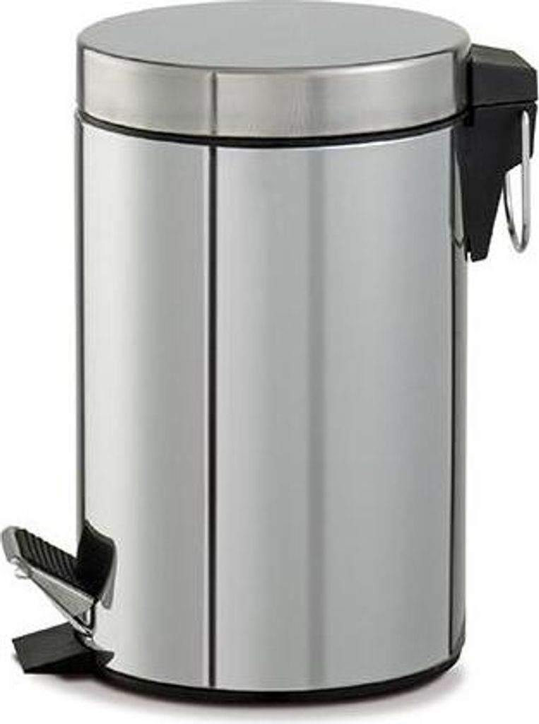 Perfetto 0445 Mülleimer 3 l Rund Edelstahl