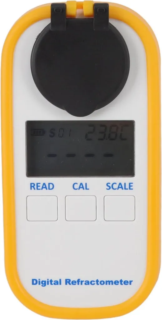 Réfractomètre de poche 0-80% avec écran LCD pour test d'esprit blanc - 7