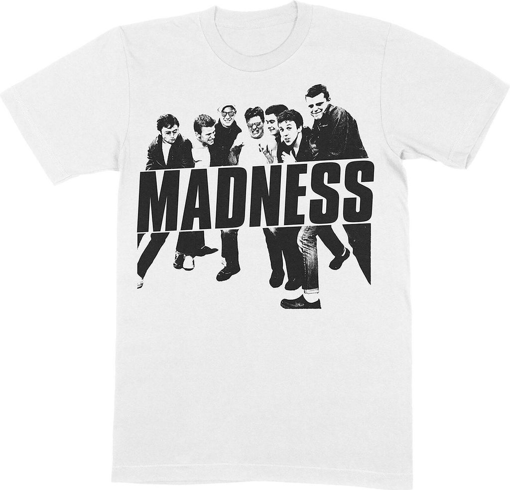 Madness - T-Shirt für Herren/Damen Uni RO8005 (M) (Weiß)