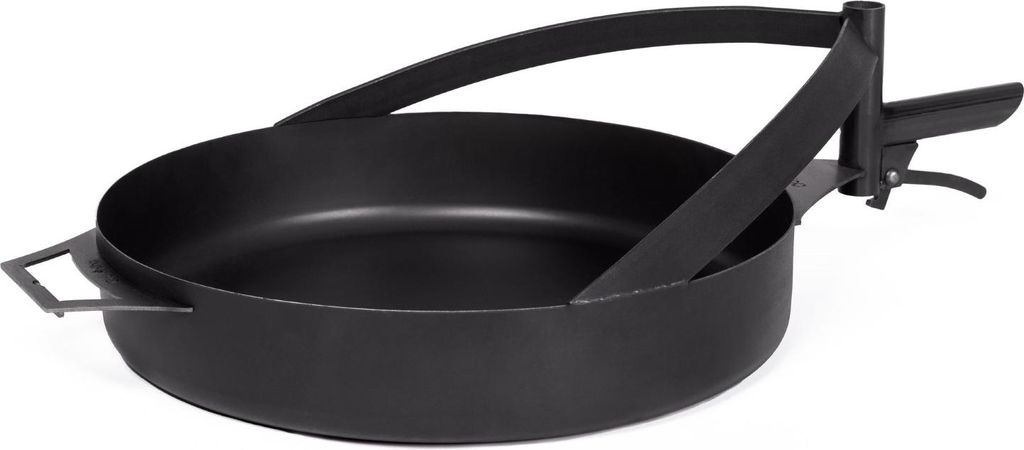 Grillpfanne rund Ø 50 cm Stahl schwarz für Feuerschalen Arizona & Washington