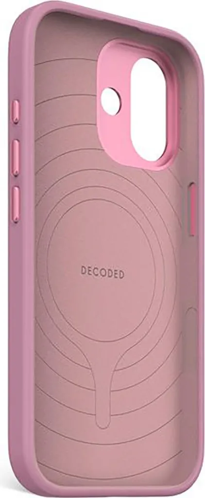 Coque iPhone 17 Antibactérienne Rose MagSafe au Silicone Soft-Touch Decoded - 3