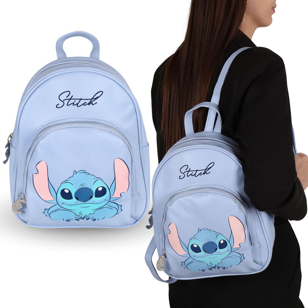 DISNEY Stitch Rucksack aus für Jugendliche – geräumiger Damen-Stadtrucksack, 25 × 9 × 31 cm