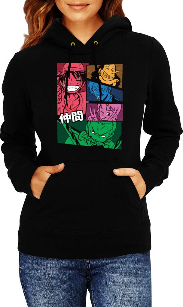 Damen Kapuzenpullover Japan Manga Anime Comics Animation One Manga Piece Anime Pirate Crew, Lady M / Schwarz