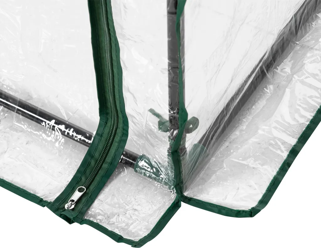 Petite serre transparente 150cm de haut avec structure métal durable - 4