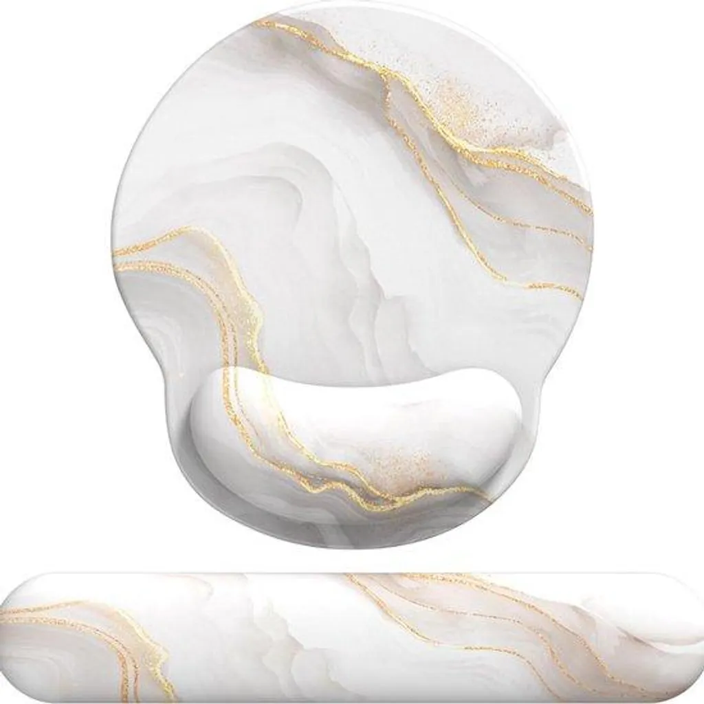 Tapis de souris avec repose-main en gel et mousse à mémoire de forme