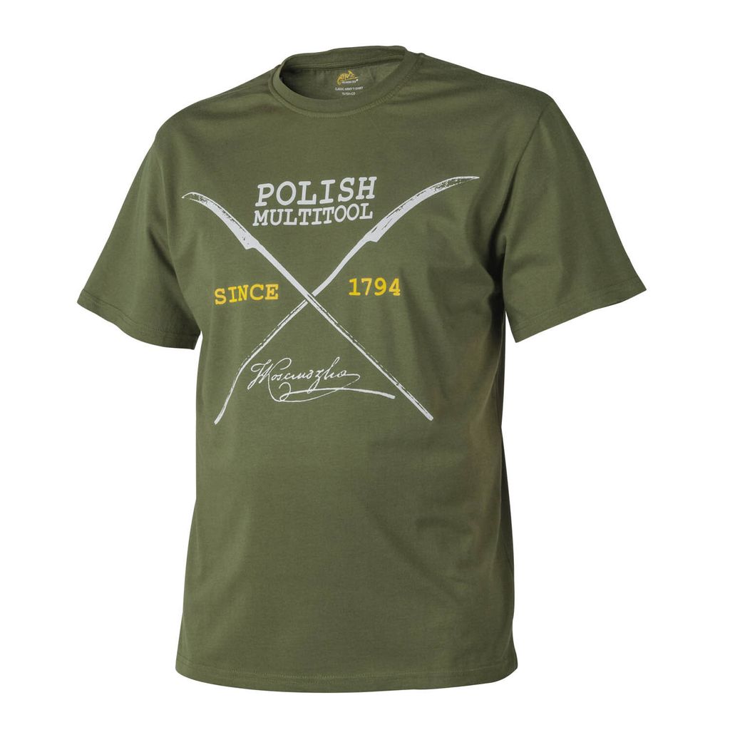Helikon-Tex T-Shirt (Polnisches Multitool) – Baumwolle – In mehreren Varianten erhältlich, Größe:M, Farbe:US Green