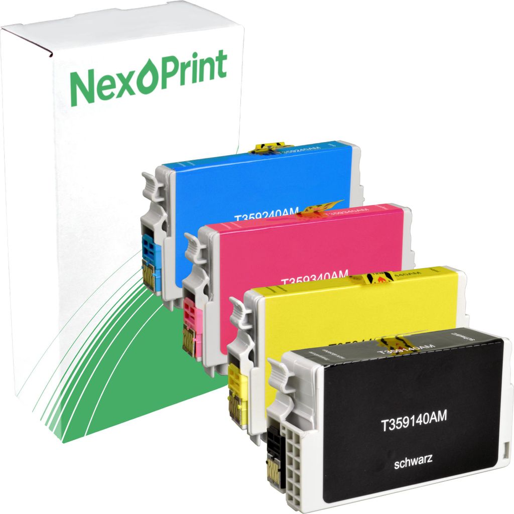 Druckerpatrone kompatibel zu Epson C13T359640 35XL mehrfarbig WorkForce Pro WF-4740 DTWF Epson WF-4735 DTWF Epson WF-4730 DTWF Epson WF-4725 DWF Ep...