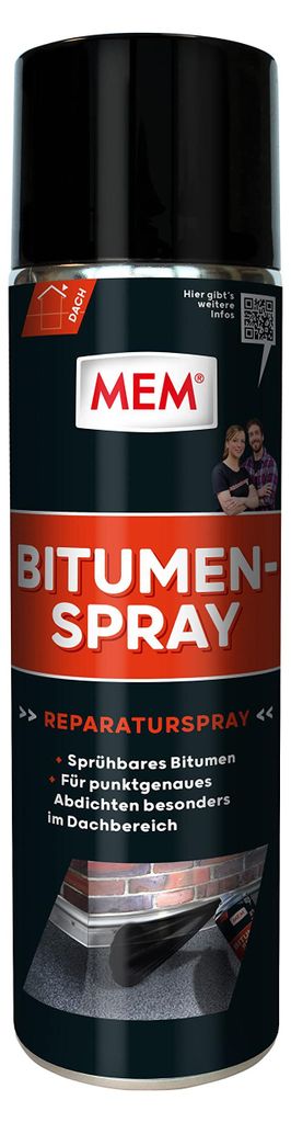MEM Bitumen-Spray Abdichtung Reparaturen Schnelltrocknend Produktbild 