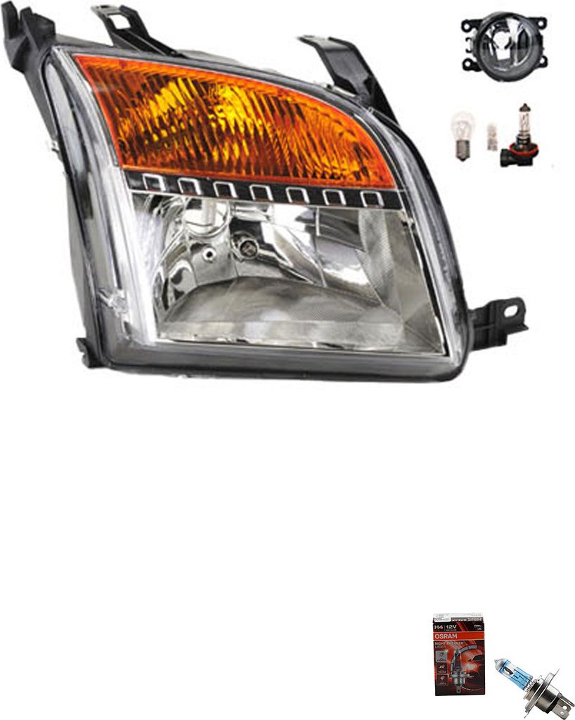 Johns, Scheinwerfer Osram Night Breaker Laser passend für Ford Fusion Rechts 1380214 1466880 1490114 1547721 6N1113W029CB 6N1113W029CC 6N1113W029C...