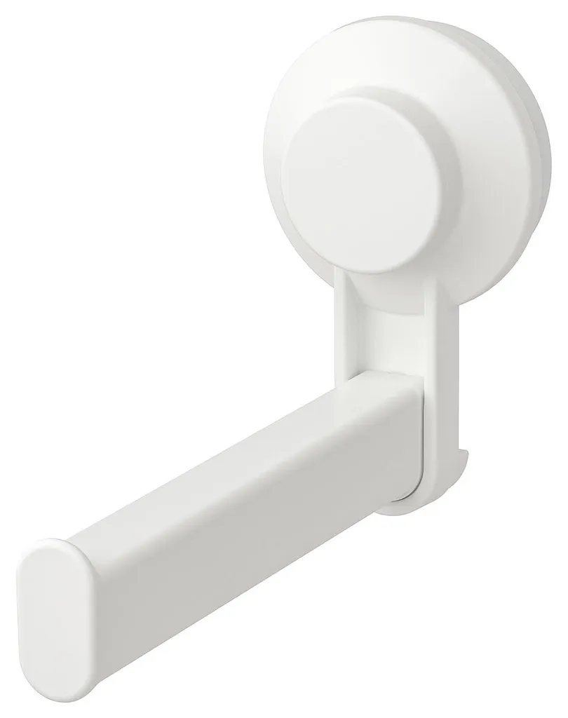 Dévidoir papier toilette mural Tisken blanc avec ventouse puissante