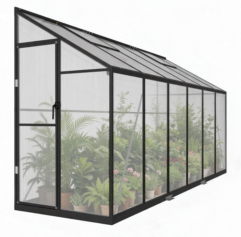 ACXIN Tuinkas, 365x110x195 cm, tuinkas met versteviging van Productafbeelding 