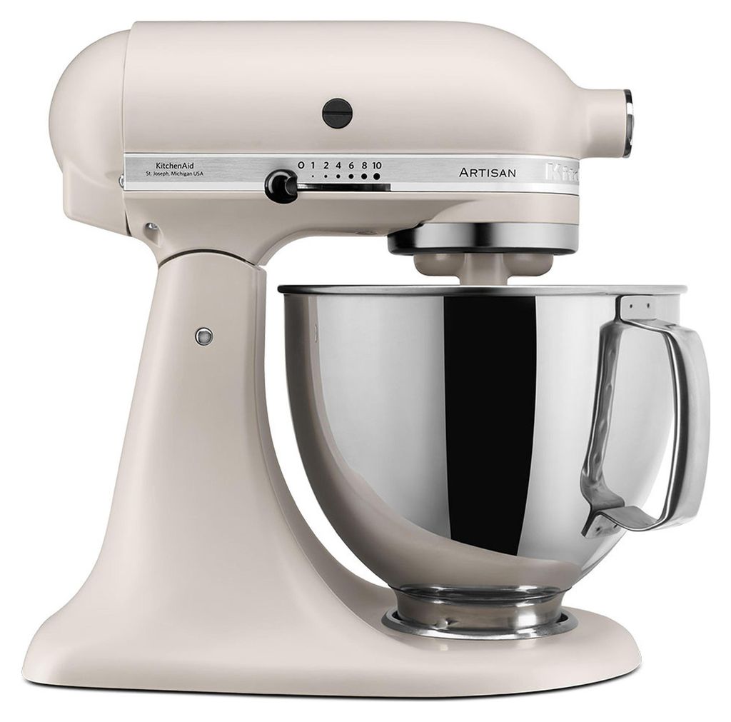 KitchenAid 5KSM125EMH, robot pâtissier, beige, battre, Image du produit 