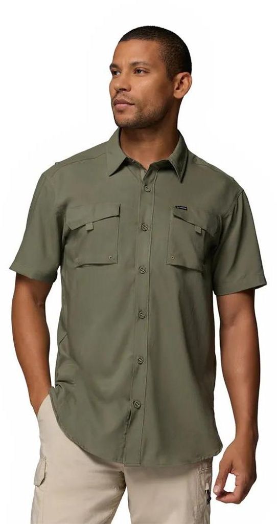 Columbia Silver Ridge Utility Ii Kurzarm-t-shirt Grün L Mann Grün L