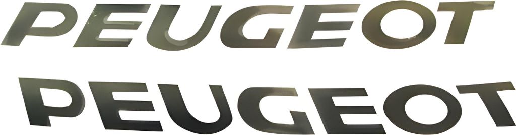 Adesivo Peugeot nero 2 pezzi Immagine del prodotto 