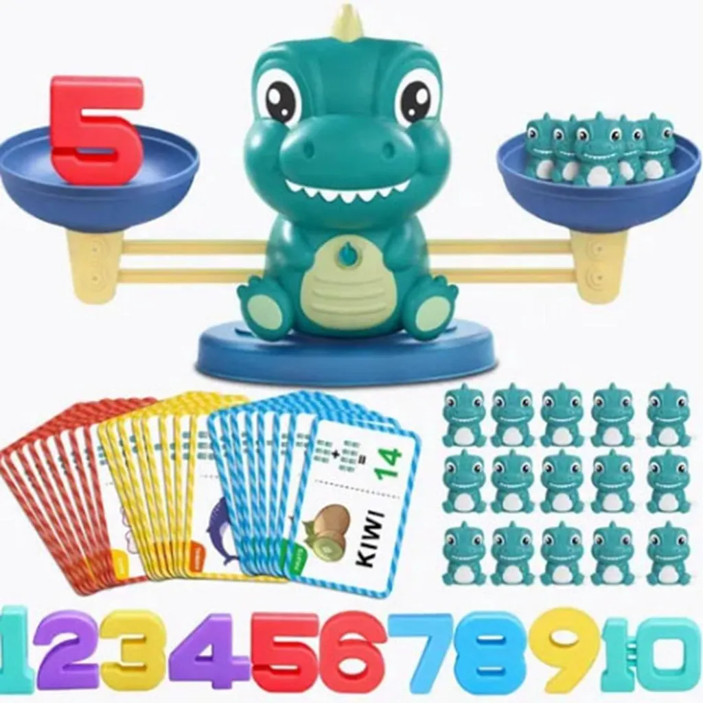 Jeu de Société Mathématique Dinosaure pour École et Activité Maison - 3
