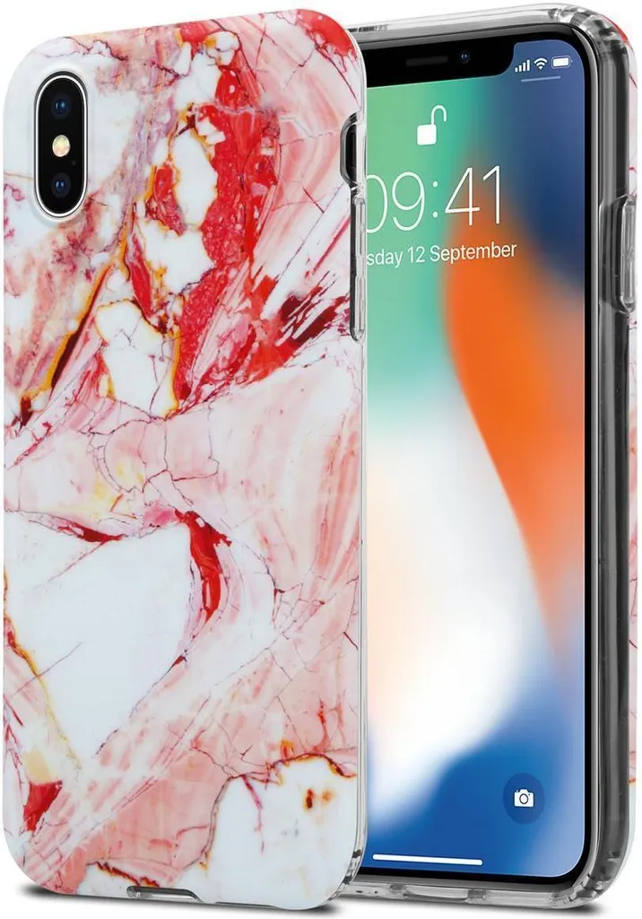 Custodia Cadorabo iPhone X / XS TPU - Silicone Rosa Anti-Shock