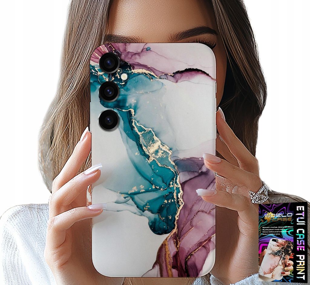 Etui Für Samsung Galaxy S24 - Elegantes Marmoriertes Modisches Damenetui