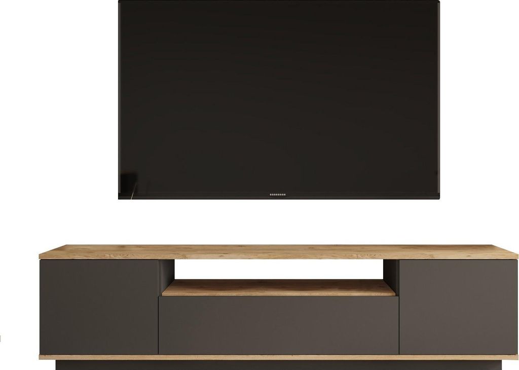 TV-Möbel aus Holz "FR7" - 180 x 44 x 44 cm - atlantische KieferAnthrazit