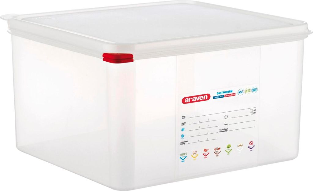 ARAVEN 00471, Dávkovač, Obdélníkový, 19 l, Průsvitné, Obrázek produktu 