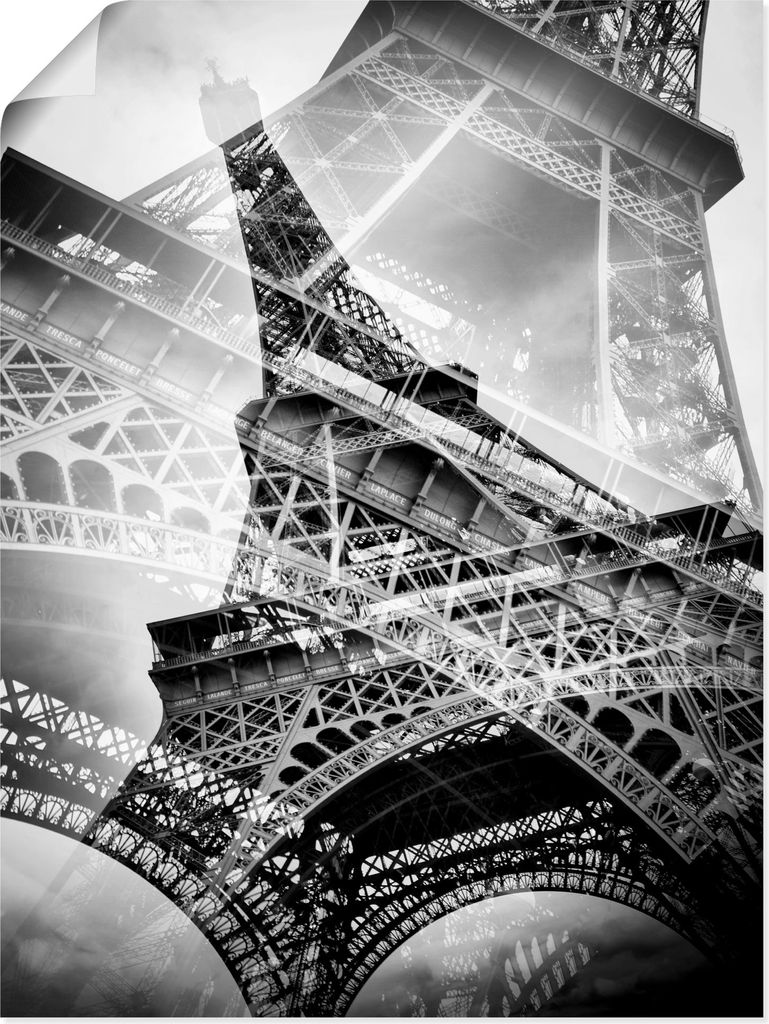 ARTland Poster Der doppelte Eiffelturm Größe: 90x120 cm