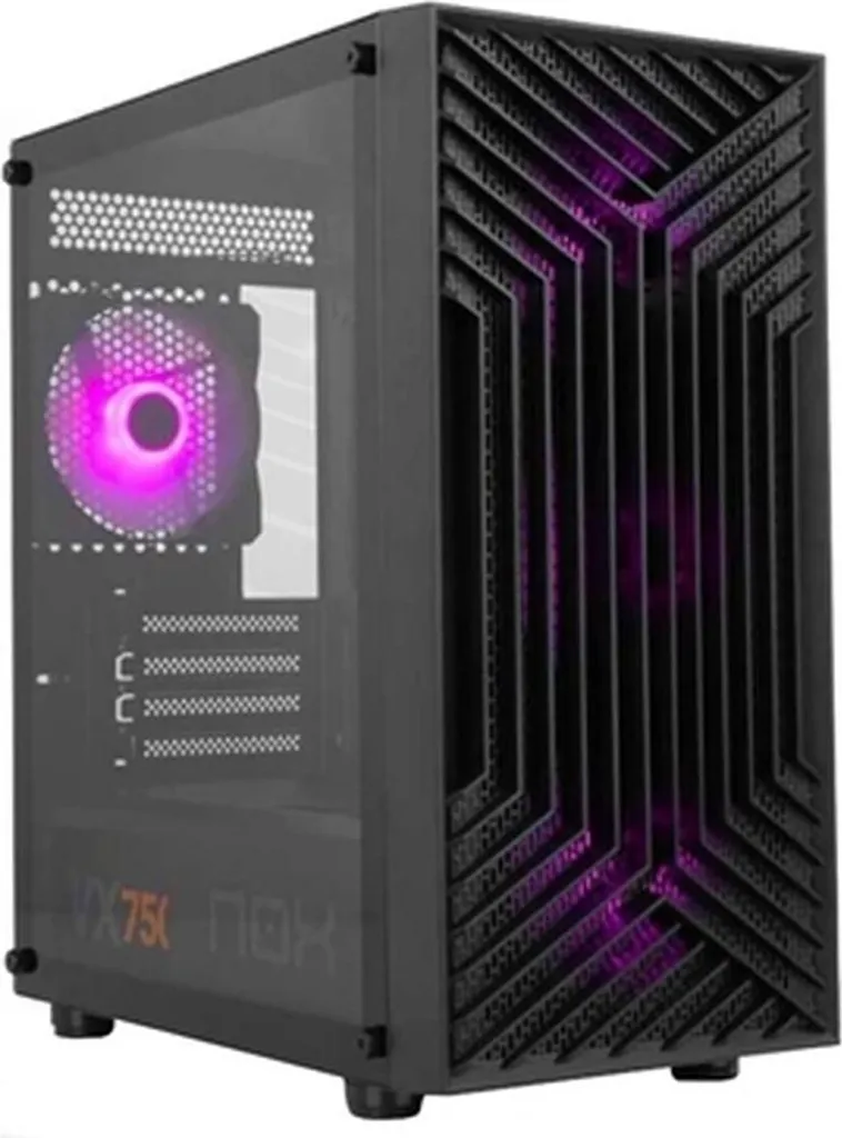 Case PC Nox Infinity Epsilon ARGB M-ATX | Vetro Temperato e Mesh