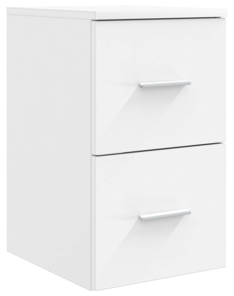 vidaXL Badezimmerschrank Inzwischen Weiß 30 x 44,5 x 50 cm