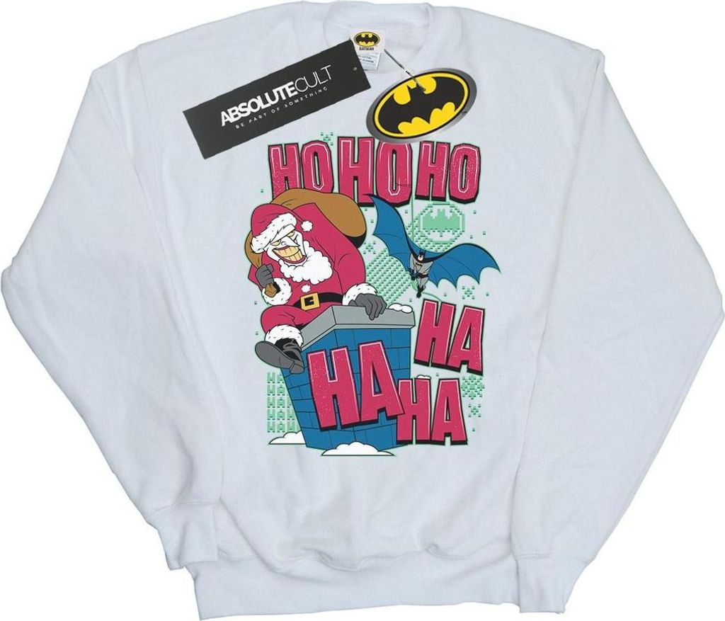 DC Comics - "Ha Ha Ha Ho Ho Ho" Sweatshirt für Herren BI11932 (4XL) (Weiß)