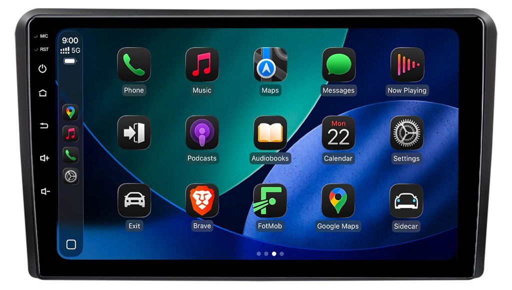 Android Autoradio 9 Zoll 64GB für Audi A3 8P (2003–2013) Produktbild 