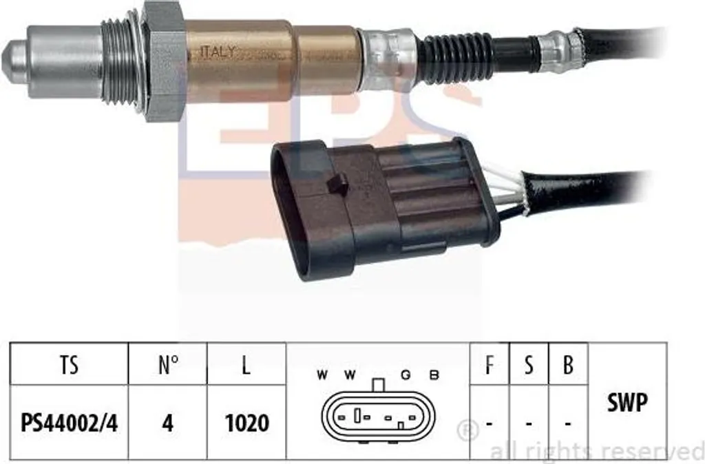 Sonde lambda EPS 1 997 096 d'origine OE 46426389 pour Punto et Bravo