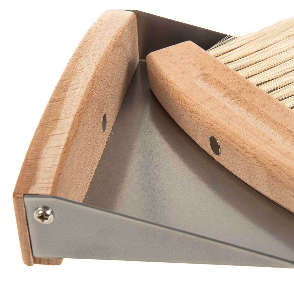 SIDCO Tischkehrset Holz Tischbesen Tischschaufel Krümelset Produktbild 3