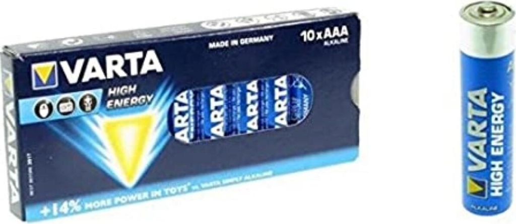 Batterie VARTA 10x "High Energy" AAA: Potenza e Immagine del prodotto 
