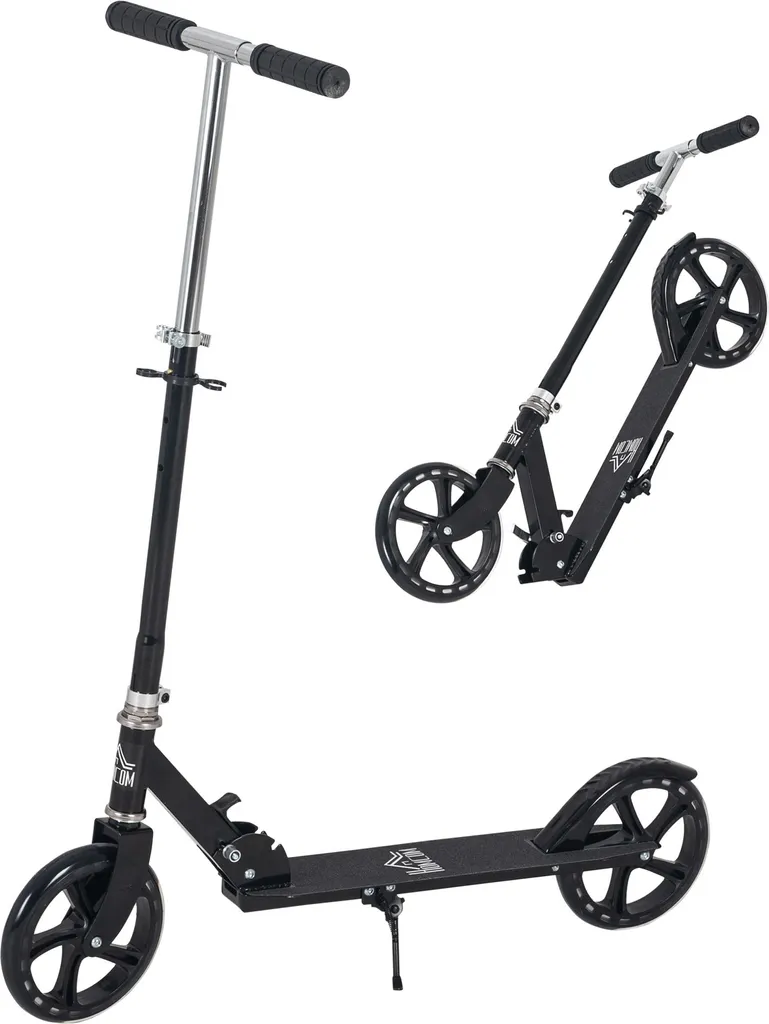 Trottinette loisirs 7-14 ans pliable blanche pour collège et sorties parc