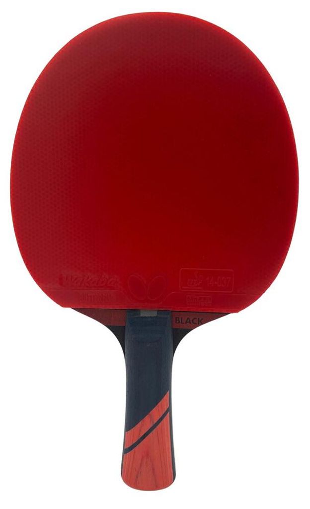 Butterfly - "Ovtcharov" Tischtennisschläger PP8006 (Einheitsgröße) (Schwarz/Rot)