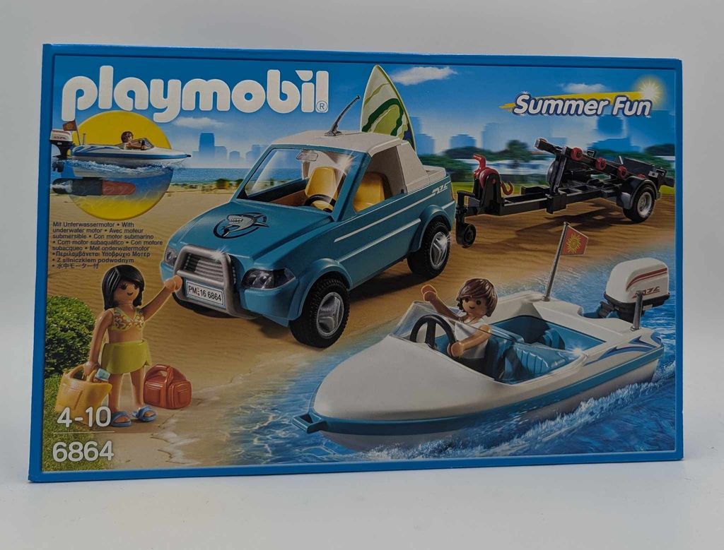 PLAYMOBIL 6864 - Surfer-Pickup mit Speedboat Produktbild 