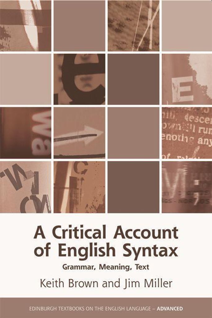A Critical Account of English Syntax