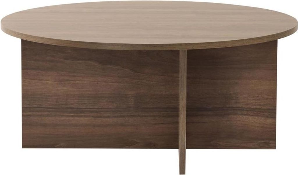 CALICOSY - Couchtisch mit abgerundeter Platte L90 cm - SOLEIL