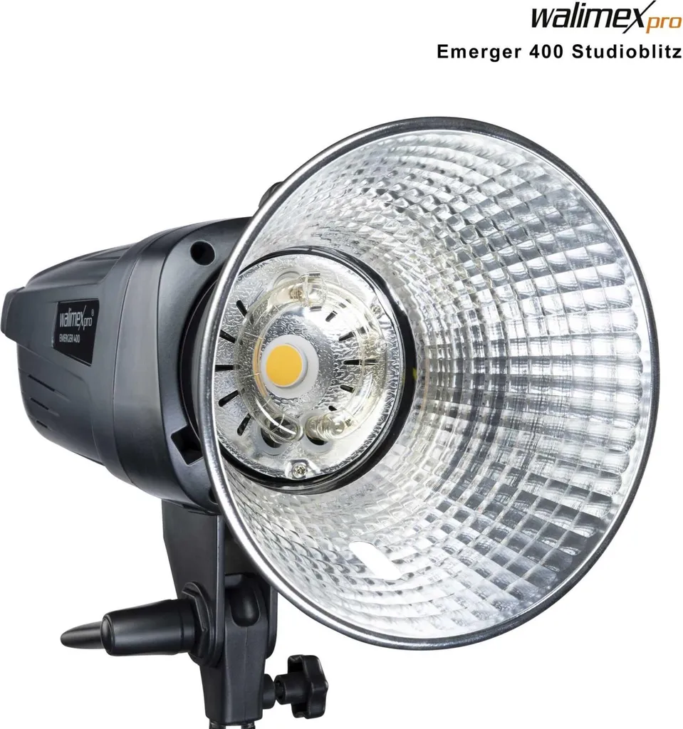 Flash studio Walimex pro Emerger 400W Récepteur 16 canaux et Lampe de pilote