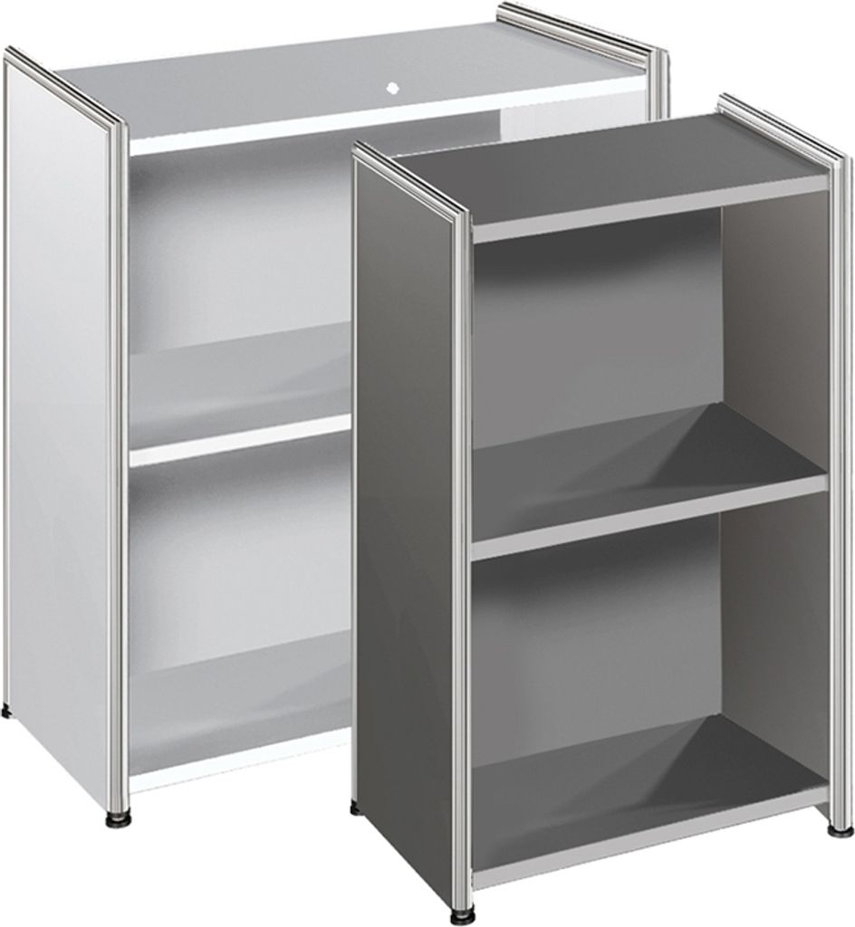 kerkmann Regal ARTLINE 5 Böden (B)800 mm anthrazit Speditionsversand